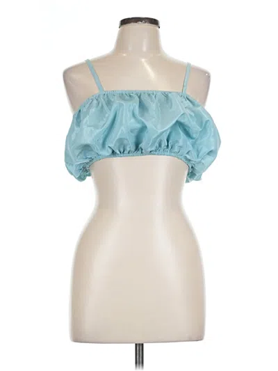 Pre-owned Miss 8 Sleeveless Blouse In Blue