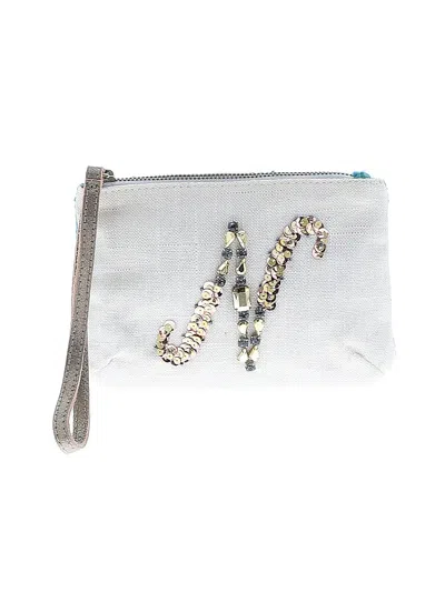 Pre-owned Miss Albright Wristlet In White