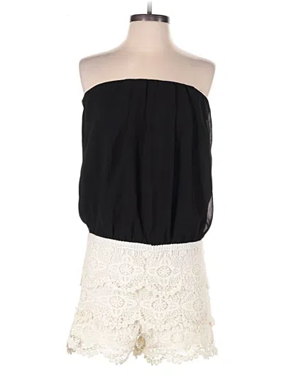 Pre-owned Miss Avenue Romper In White