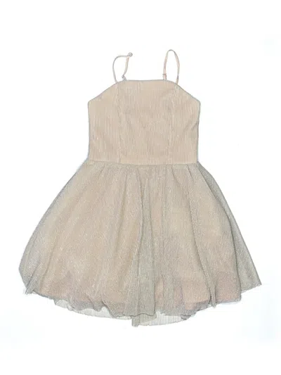 Pre-owned Miss Behave Kids' Dress In Brown