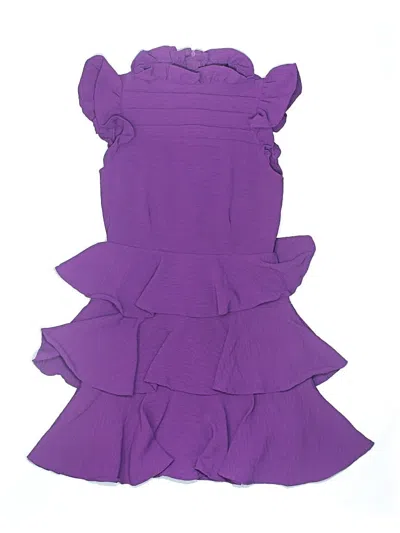 Pre-owned Miss Behave Kids' Dress In Purple