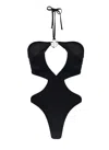 Miss Bikini Black Swimsuit With Front Cut-out