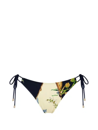 Miss Bikini Italia Tropical-print Bikini Briefs In Multi