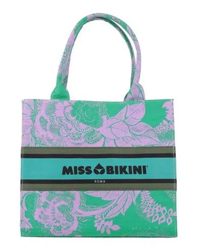 Miss Bikini Luxe Woman Handbag Green Size - Cotton