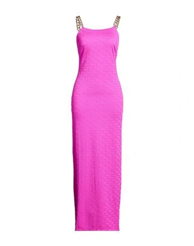 Miss Bikini Luxe Woman Maxi Dress Fuchsia Size 10 Polyamide, Elastane In Pink