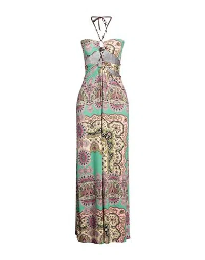 Miss Bikini Luxe Woman Maxi Dress Light Green Size 6 Viscose, Elastane In Multi