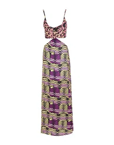 Miss Bikini Luxe Woman Maxi Dress Purple Size 6 Polyester, Polyamide, Elastane