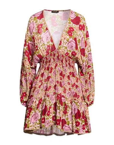 Miss Bikini Luxe Woman Mini Dress Pink Size 8 Viscose