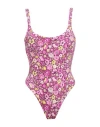 Miss Bikini Luxe Woman One-piece Swimsuit Garnet Size L Polyamide, Elastane In Red