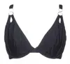 Miss Bikini Luxe Women's Bikini Top In Black In Multi
