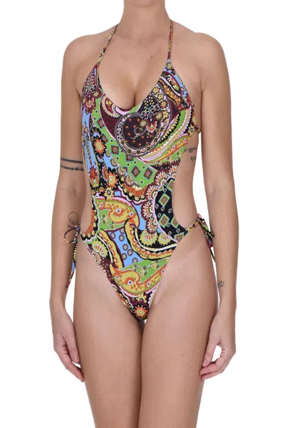 Miss Bikini Printed Swimsuit In Multicoloured