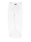 Miss Bikini Satin Skirt In White