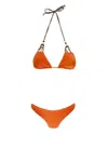 Miss Bikini Bikini With Golden Details In Orange