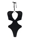 Miss Bikini Black Swimsuit With Front Cut-out In Black