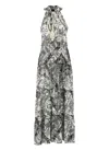 Miss Bikini Sleeveless Ivory Viscose Maxi Dress With V-neck