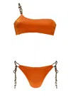 Miss Bikini Bandeau Orange Bikini In Orange