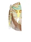 Miss Bikini Paisley Sarong In Green