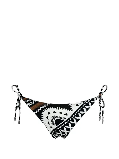 Miss Bikini Tie-side Bikini Bottoms In Black