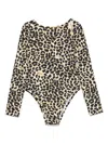 Miss Blumarine Animal-print Bodysuit In Multi