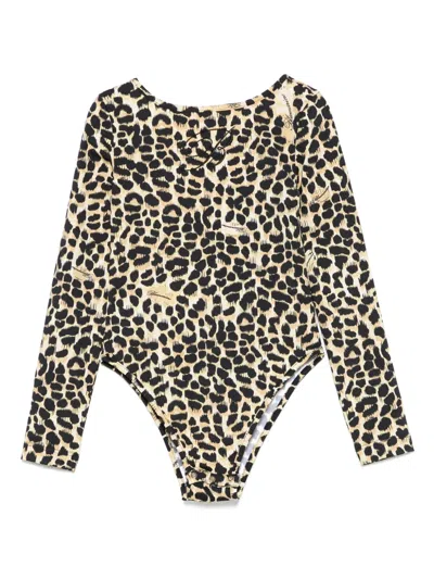 Miss Blumarine Kids' Animal-print Bodysuit In Multi