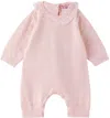 Miss Blumarine Baby Pink Ruffled Jumpsuit In Pink Light
