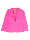 Miss Blumarine Single-breasted Blazer In Pink