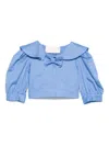 Miss Blumarine Bow-detail Shirt In Blue