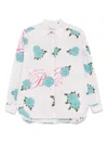 Miss Blumarine Camicia Con Stampa In Light Blue