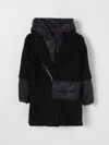 Miss Blumarine Coat  Kids Color Black In Schwarz