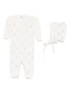 Miss Blumarine Crystal-logo Babygrow Set In White