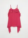 Miss Blumarine Floral-appliqué Dress In Geranium