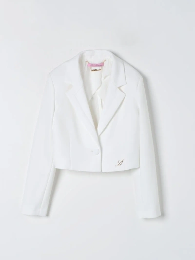 MISS BLUMARINE BLAZER MISS BLUMARINE KIDS COLOR WHITE,F20746001