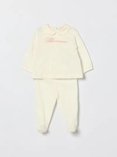 Miss Blumarine Babies' ロンパース  ボーイ カラー ピンク In Neutral