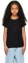 Miss Blumarine Kids Black Moda T-shirt In 22222 Nero