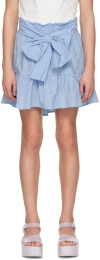 Miss Blumarine Skirt  Kids Color Gnawed Blue In X0484 Dreamy Blue