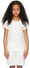 Miss Blumarine Kids White Moda T-shirt In 10602 Snow White