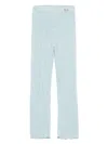 Miss Blumarine Kids' Knitted Trousers In Light Blue