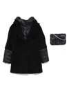 Miss Blumarine Coat  Kids Color Black In Black