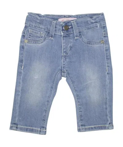 Miss Blumarine Logo Jeans In Blue