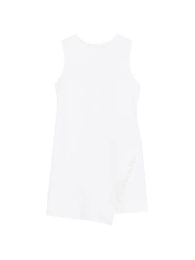 Miss Blumarine Mini Dress For Girls In White