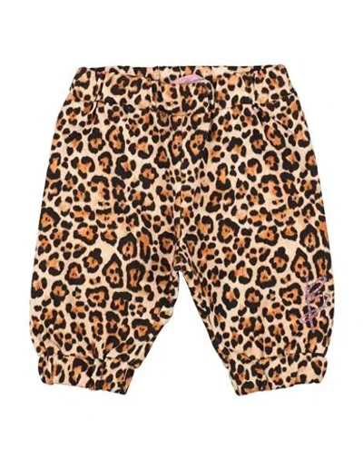 Miss Blumarine Babies'  Newborn Girl Pants Sand Size 3 Cotton, Elastane In Blue