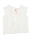 Miss Blumarine Newborn Girl Shirt White Size Onesize Silk
