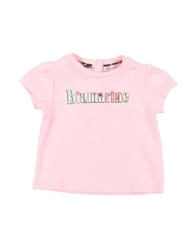 Miss Blumarine Babies'  Newborn Girl T-shirt Pink Size 3 Cotton, Elastane