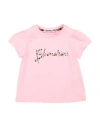 Miss Blumarine Newborn Girl T-shirt Pink Size 3 Cotton, Elastane In Pink