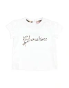 Miss Blumarine Babies'  Newborn Girl T-shirt White Size 3 Cotton, Elastane