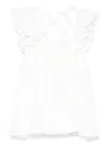 Miss Blumarine Organza Dress Set In 白色