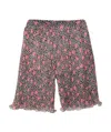 Miss Blumarine Pantalone Bambina Con Stampa Animalier In Viscosa In Black