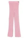 Miss Blumarine Knitted Trousers In Pink