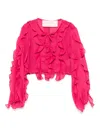 Miss Blumarine Ruffled Blouse In Pink