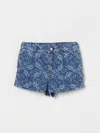 Miss Blumarine Short  Kids Color Denim In Denim